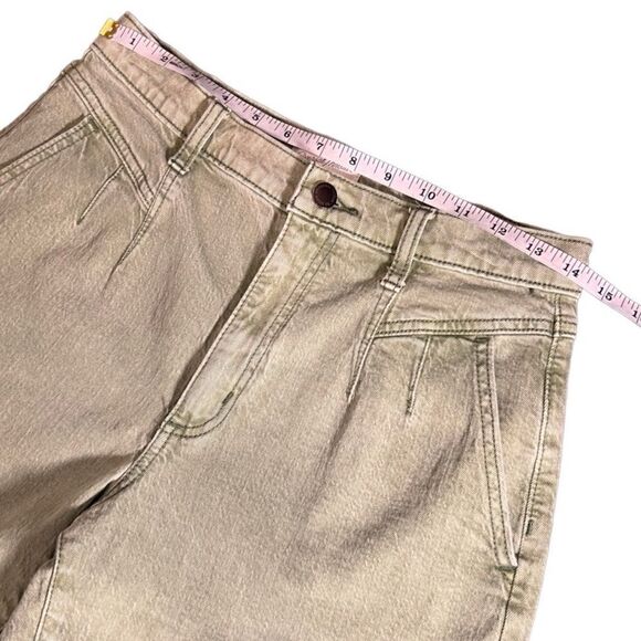 Universal Thread High-Rise A-Line Midi Jean Shorts green size 4/27 - Picture 13 of 14